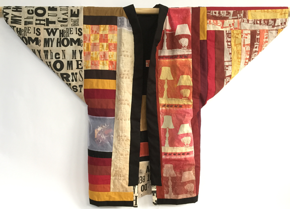 Japanese-style patchwork jacket, front